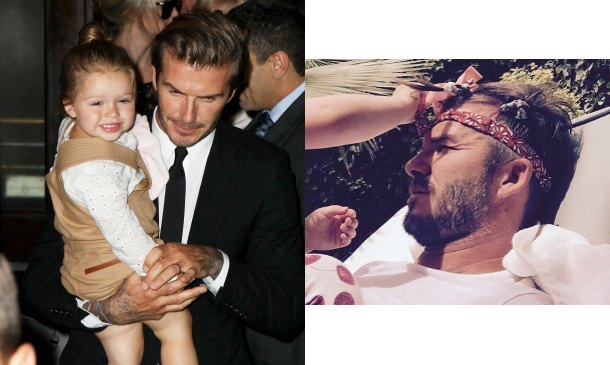 David Beckham, un 'súperpapá' para Harper