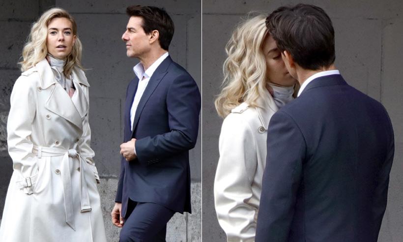 Tras rumores de relación... llegó el beso entre Tom Cruise y Vanessa