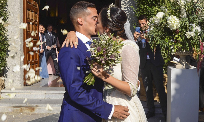 Lucas Vázquez y Macarena Rodríguez se dan el 'sí, quiero' en Madrid