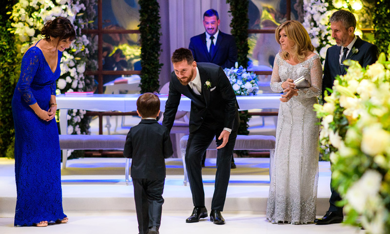 Thiago, el otro gran protagonista de la boda Leo Messi y Antonela Roccuzzo