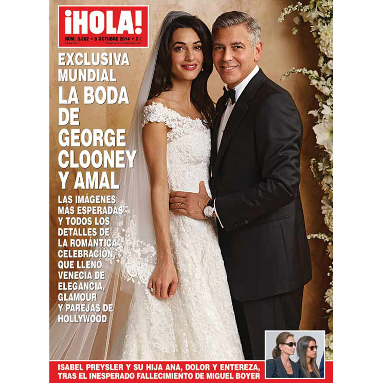 Ni te imaginas dónde está el vestido de novia de Amal Clooney