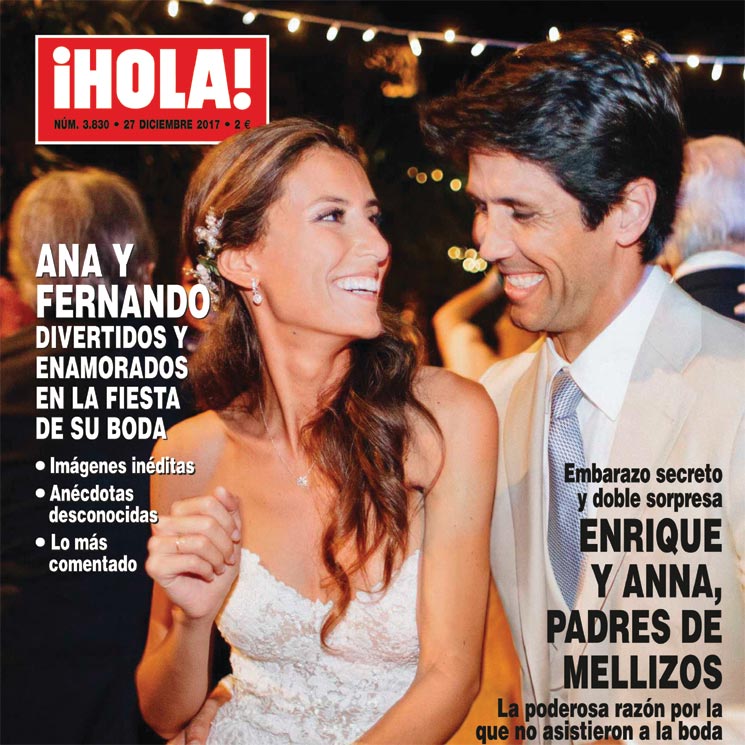 En ¡HOLA!, Ana Boyer y Fernando Verdasco, divertidos y enamorados en la fiesta de su boda