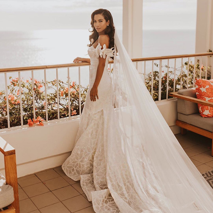 La cantante Jessi Malay, la última novia en lucir moda española el día de su boda