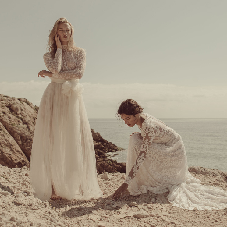 La historia de los vestidos de novia hechos a mano con 'joyas del mar'
