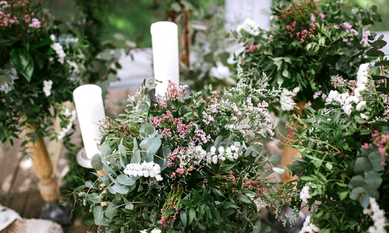 Decoración en bodas de otoño