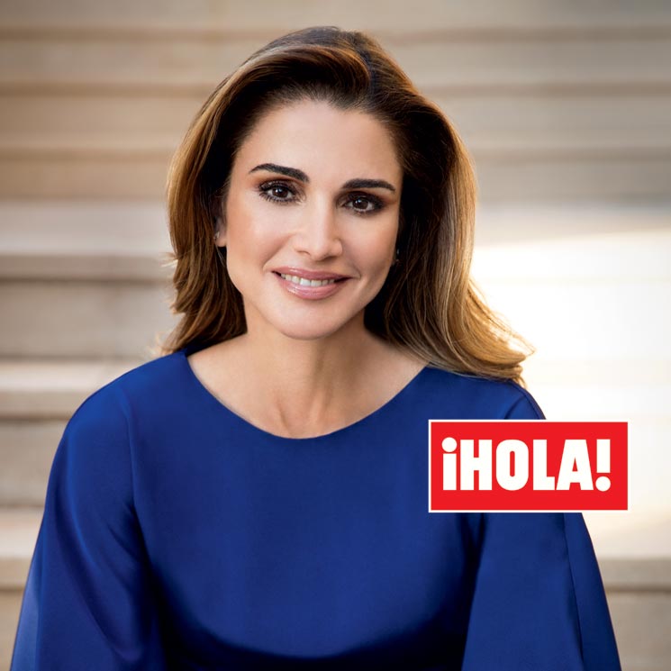 En ¡HOLA!, la reina Rania habla en exclusiva y nos recibe en su palacio