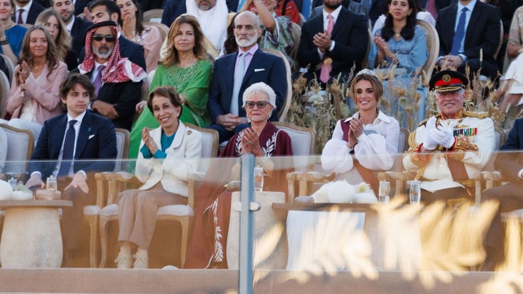 Miriam al-Ghazi, la princesa española en la Corte Jordana, no se pierde la gran ceremonia por el Jubileo de Plata