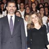 Los Príncipes de Asturias cierran su primera jornada en Oviedo con un concierto