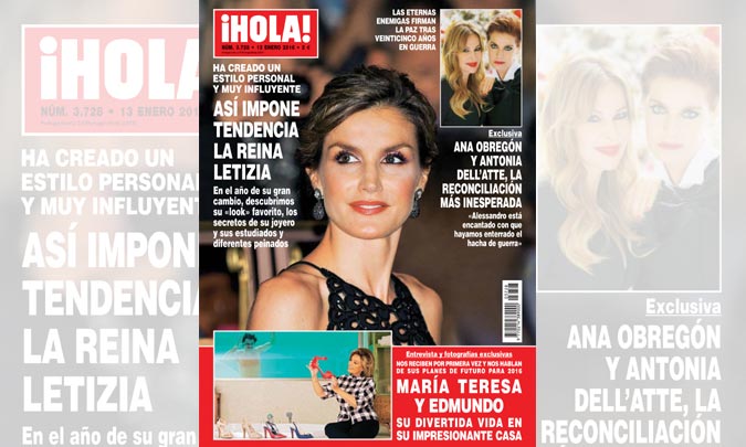 En ¡HOLA!, así impone tendencia la reina Letizia