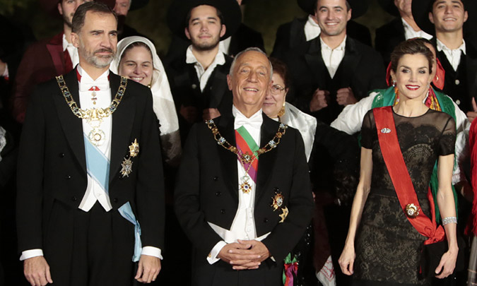 Cena de gala en Portugal en honor a don Felipe y doña Letizia