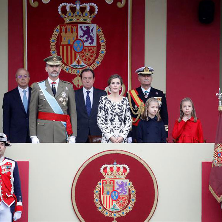 Los Reyes y sus hijas, protagonistas del acto central del Día de la Fiesta Nacional