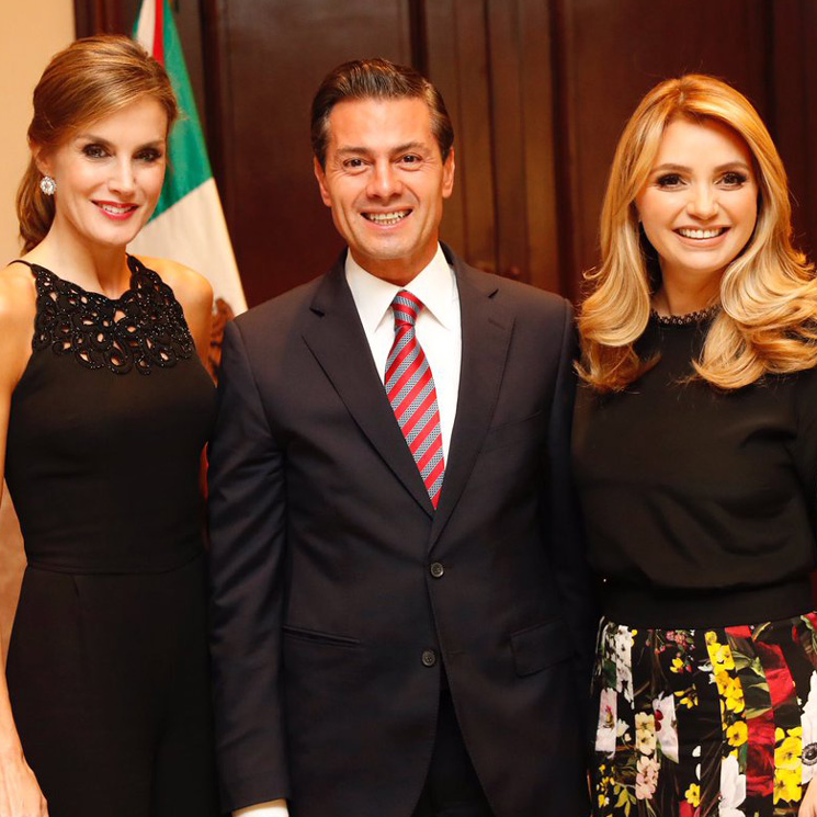 El reencuentro de la Reina con el presidente Peña Nieto y su mujer Angélica Rivera