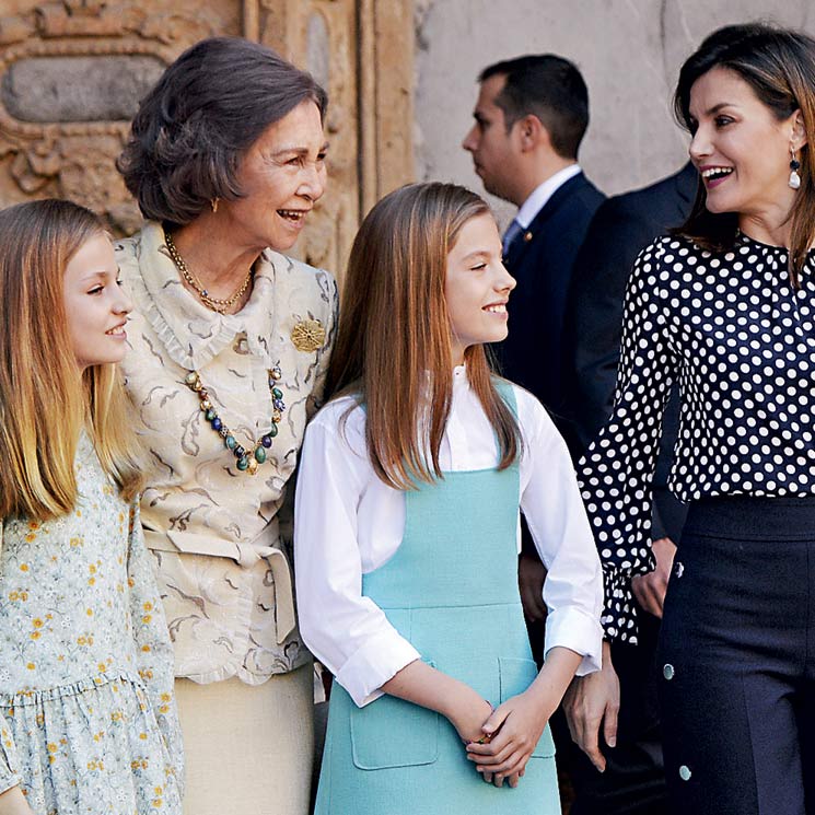 La foto de la reina Sofía con sus nietas que finalmente sí se llegó a realizar