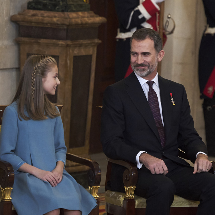 Así ha seguido la princesa Leonor los pasos de su padre, el rey Felipe