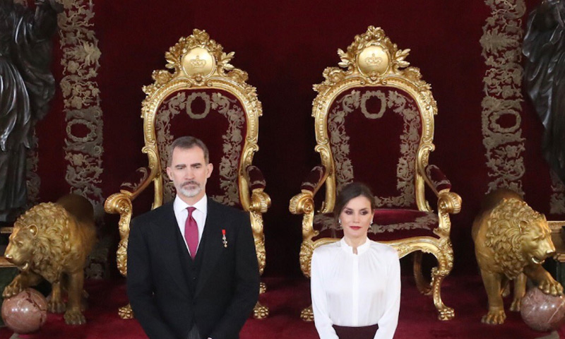 Los Reyes Felipe y Letizia