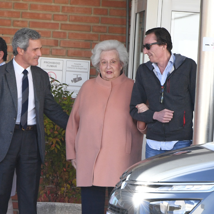 La infanta Pilar recibe el alta tras ser operada de urgencia