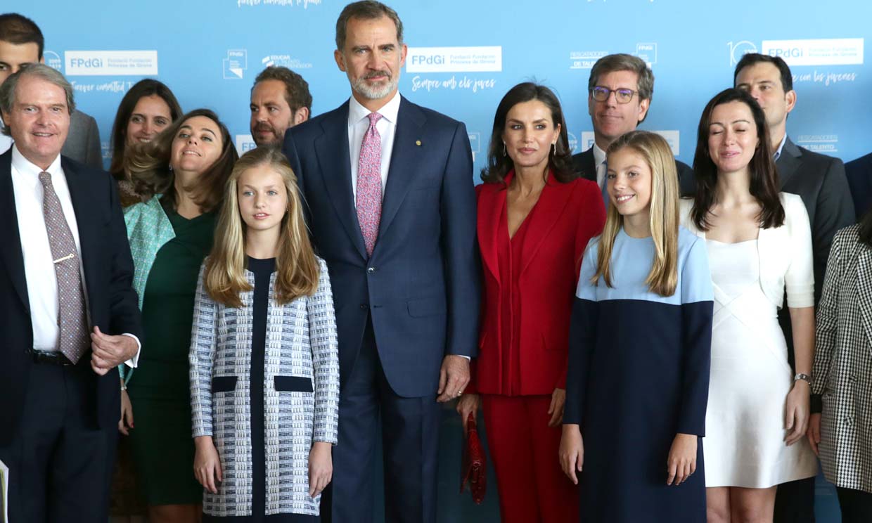 Los Reyes, la princesa Leonor y la infanta Sofía en los Premios Princesa de Girona