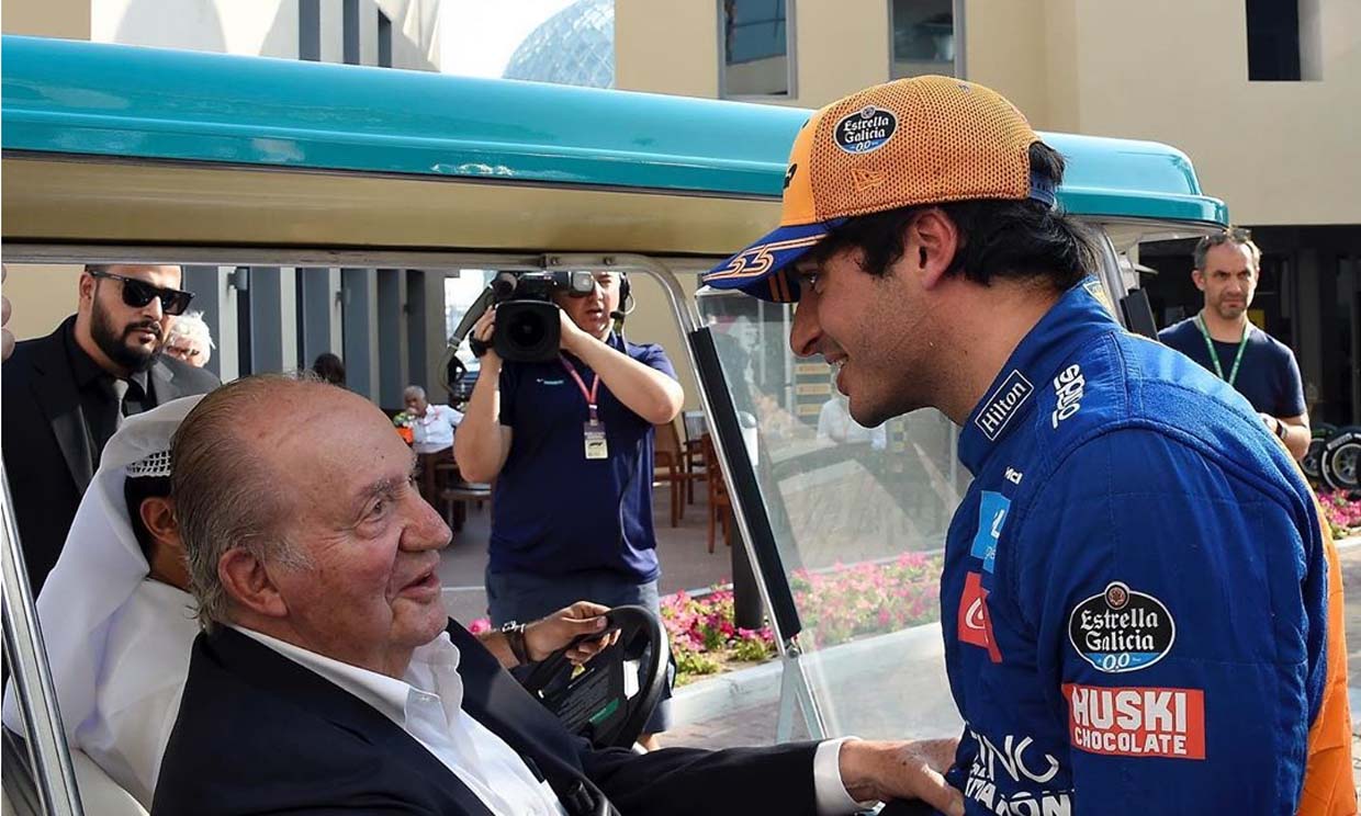 Carlos Sainz y don Juan Carlos