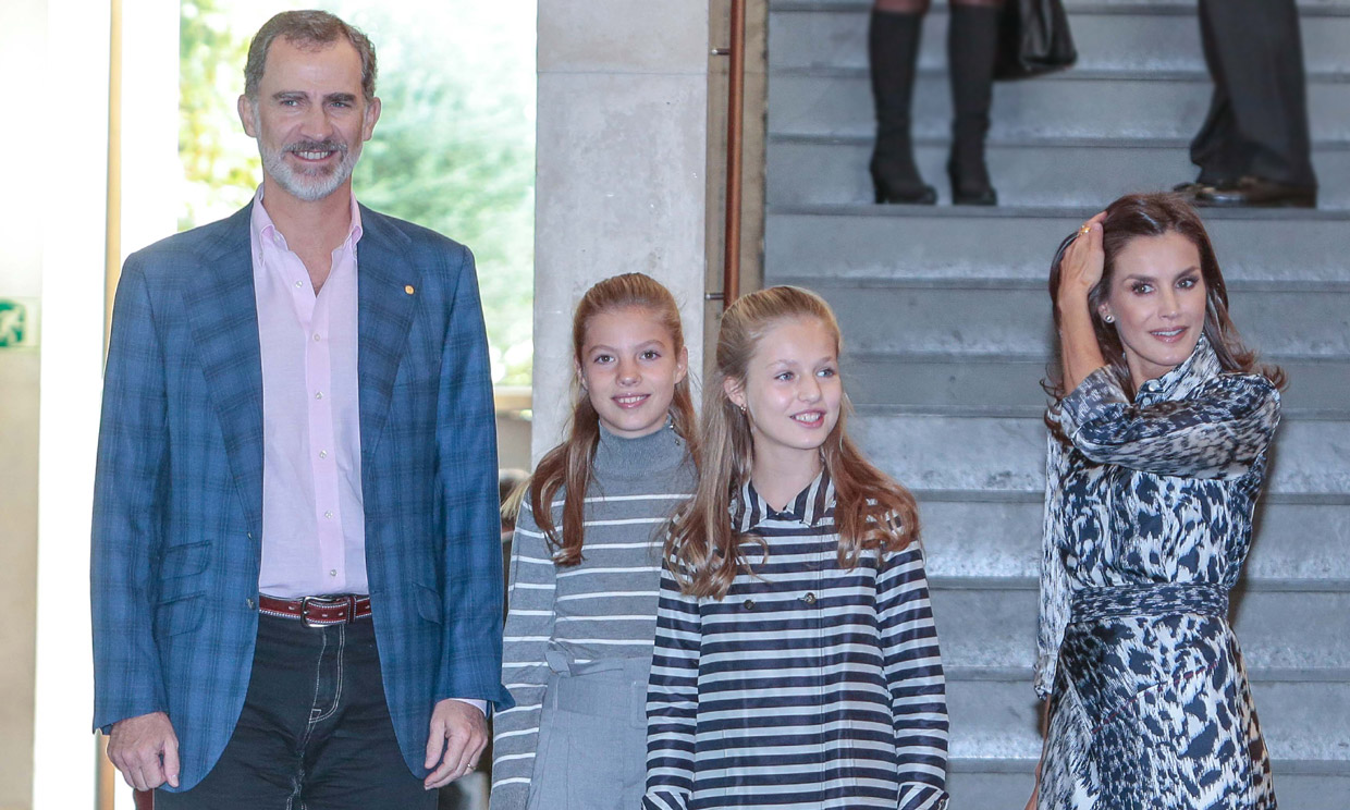 Reyes Felipe, Letizia, la princesa Leonor y la infanta Sofía