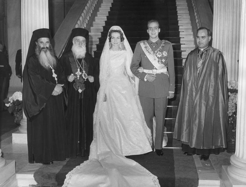 Don Juan Carlos y doña Sofía el día de su boda en Atenas