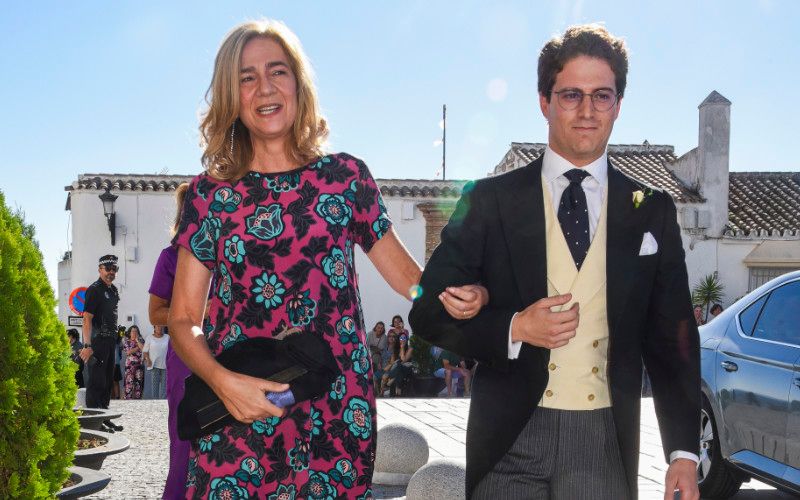 Infanta Cristina en la boda del hijo de Borja Prado 