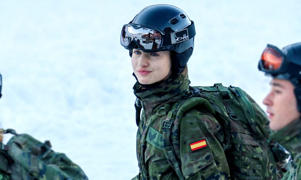 La imágenes de la princesa Leonor en su instrucción militar en el Pirineo aragonés