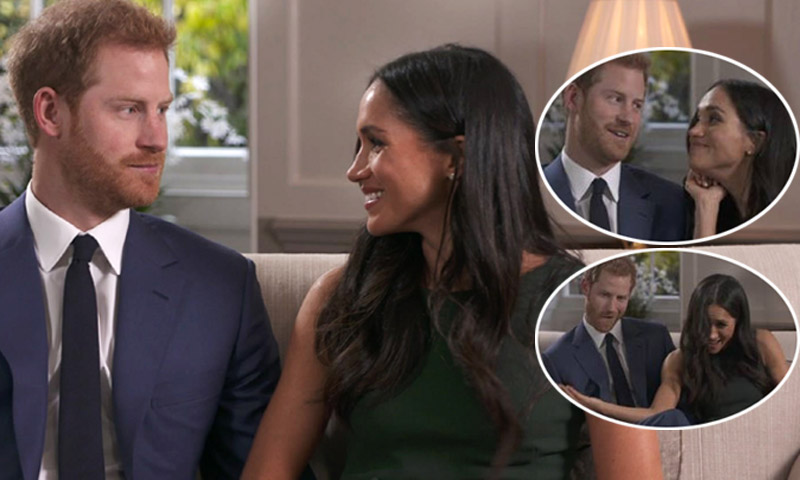 Así 'hacen el payaso' Harry de Inglaterra y Meghan Markle cuando termina su entrevista