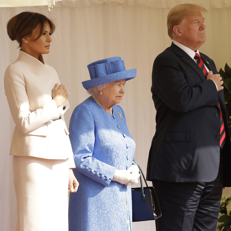 Así ha sido el encuentro de Isabel II con Donald y Melania Trump 