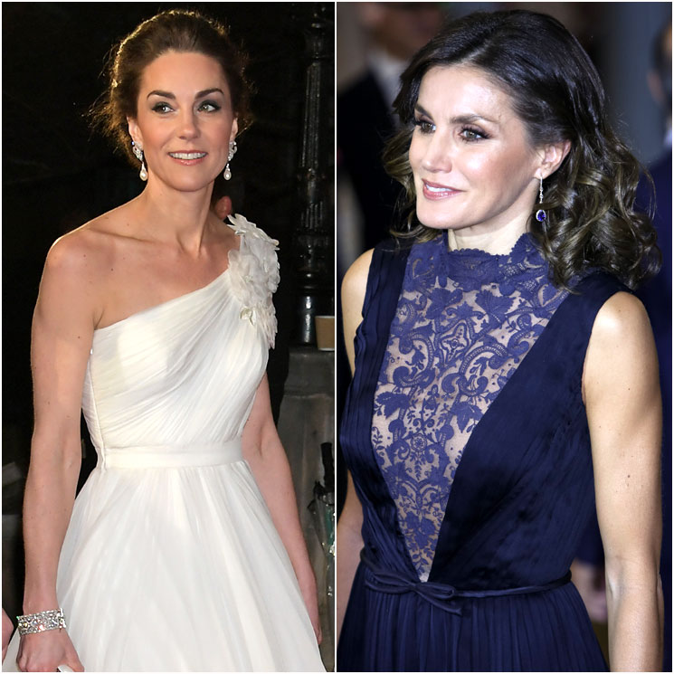 La duquesa de Cambridge vs la reina Letizia, ¿quién luce los brazos más tonificados?