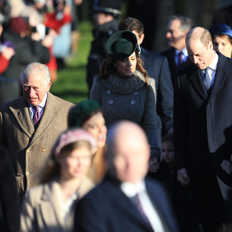 La Familia Real británica se reúne en la misa de Navidad con notables presencias y una ausencia