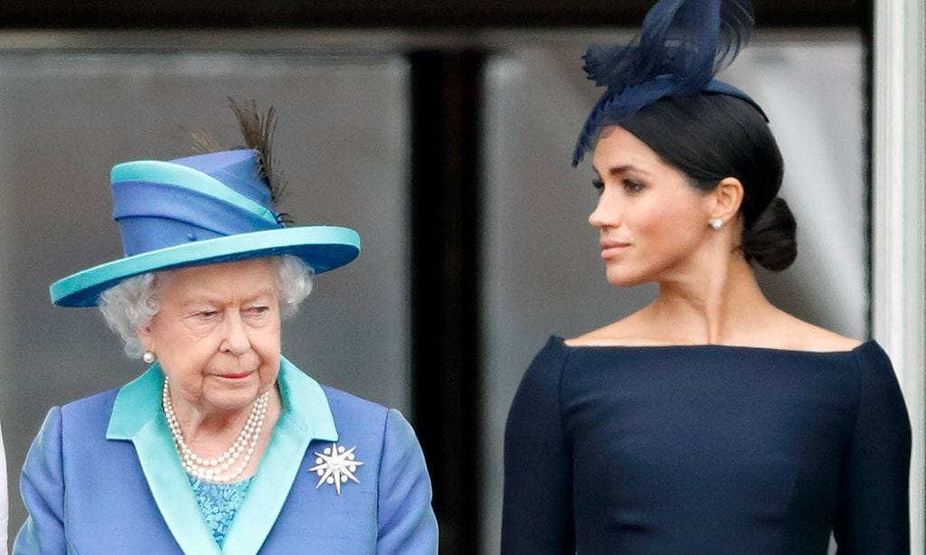 Meghan Markle y la reina Isabel