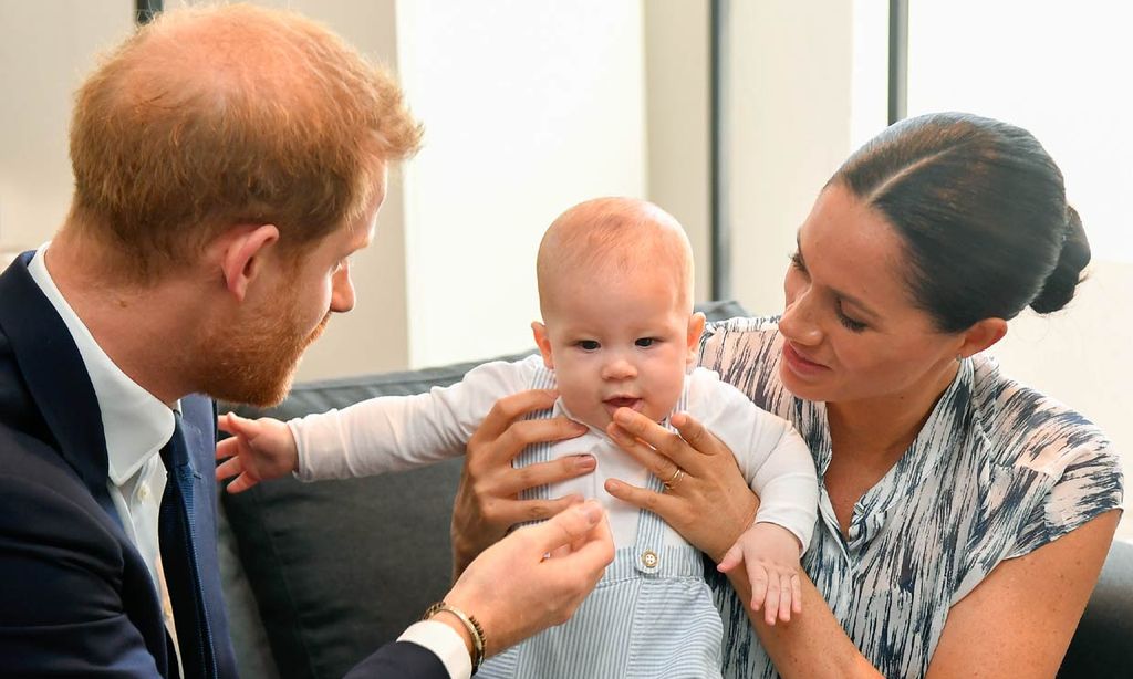 Meghan Markle, el príncipe Harry y su hijo Archie