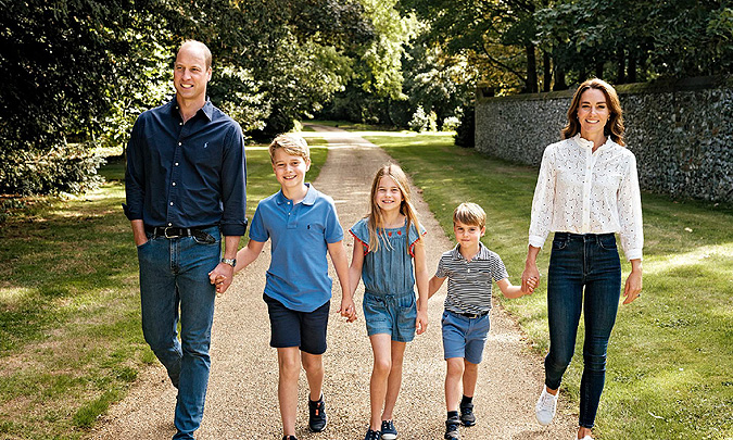 Kate Middleton felicita al príncipe Guillermo por el Día del Padre con un mensaje de sus hijos y una foto inédita hecha por ella misma
