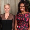 Charlene de Mónaco y Michelle Obama ponen el toque de 'glamour' a un almuerzo con sus esposos