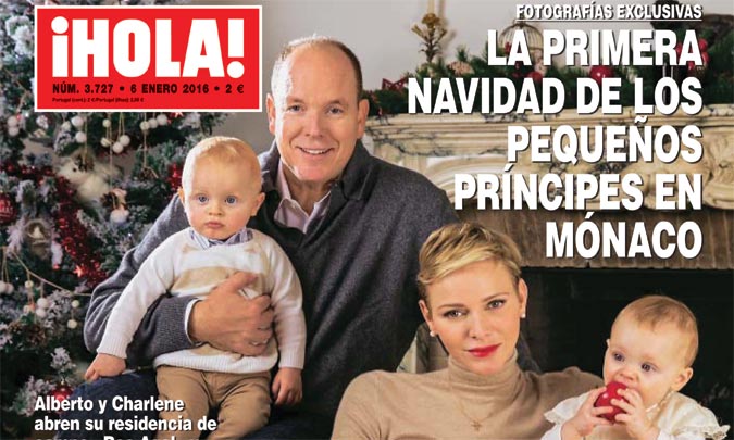 Fotografías exclusivas en ¡HOLA!, la primera Navidad de los pequeños príncipes en Mónaco 