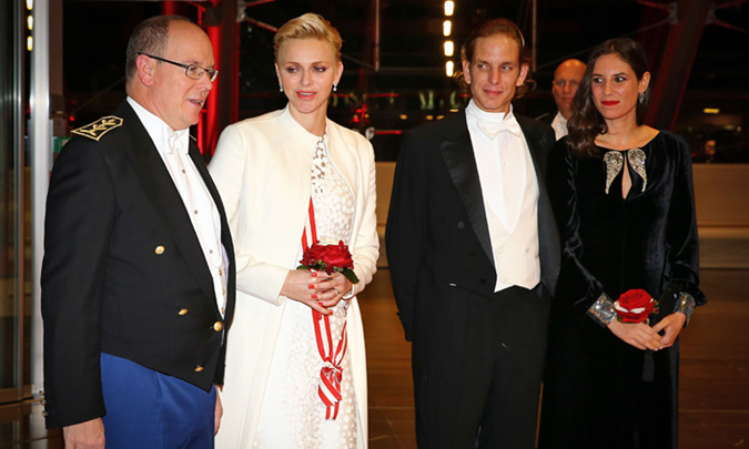 Andrea Casiraghi  y Tatiana Santo Domingo se unen al príncipe Alberto en la gala final del Día Nacional de Mónaco