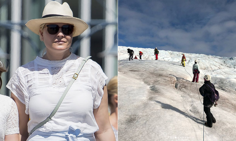 De la cálida costa española a los glaciares noruegos, un verano de contrastes para la princesa Mette-Marit