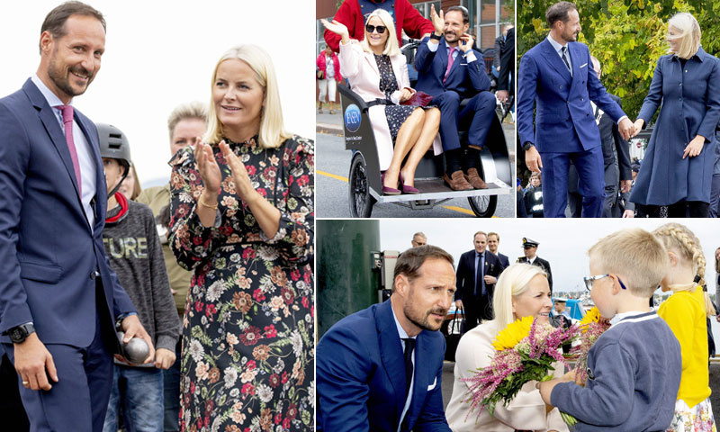Las imágenes más bellas de Haakon y Mette-Marit de Noruega en su visita a la 'casa de la felicidad'