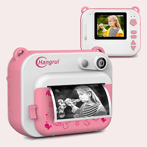 Cámara digital infantil de 2.0 pulgadas, pantalla dual de 20MP, videocámara  de 1080P, contra golpes, de dibujos animados, para autofotos, cámara de