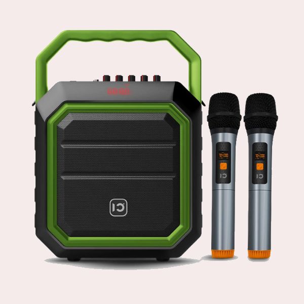 Máquina de Karaoke con micrófono Dual, sistema de altavoz PA portátil con  Bluetooth y 2 micrófonos inalámbricos, máquina de canto familiar para el  hogar – Los mejores productos en la tienda online