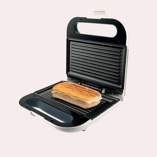 Sandwichera Create azul grill y gofrera de placas intercambiables