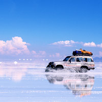 Espejismos en el Salar de Uyuni, una porción extraterreste de la Tierra 