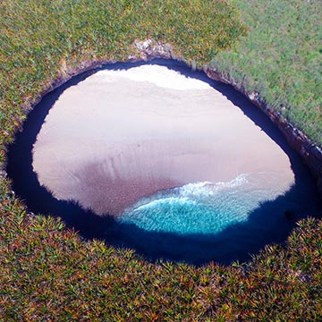 Así es la Playa del Amor, un lugar único en el mundo