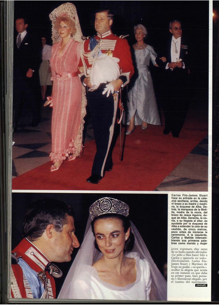 La gran boda sevillana del duque de Alba y Matilde Solís