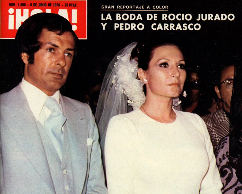 La boda de Rocío Jurado y Pedro Carrasco en 1976