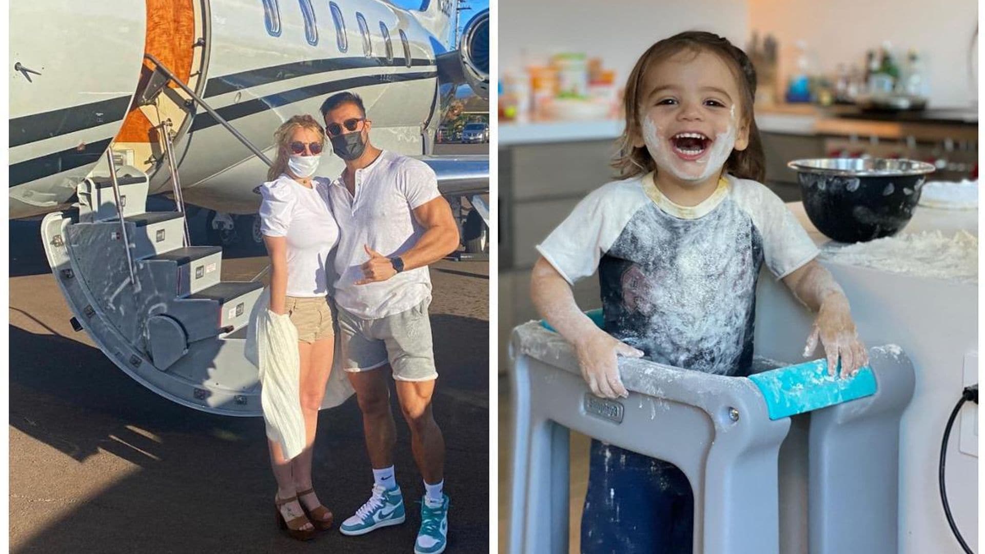 Eva Longoria’s son is the sweetest chef, Britney Spears jets away with boyfriend and more