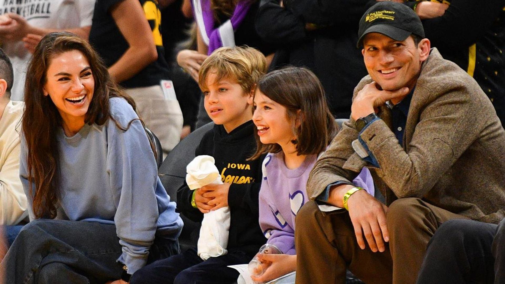 Ashton Kutcher and Mila Kunis’ rare public outing with their children