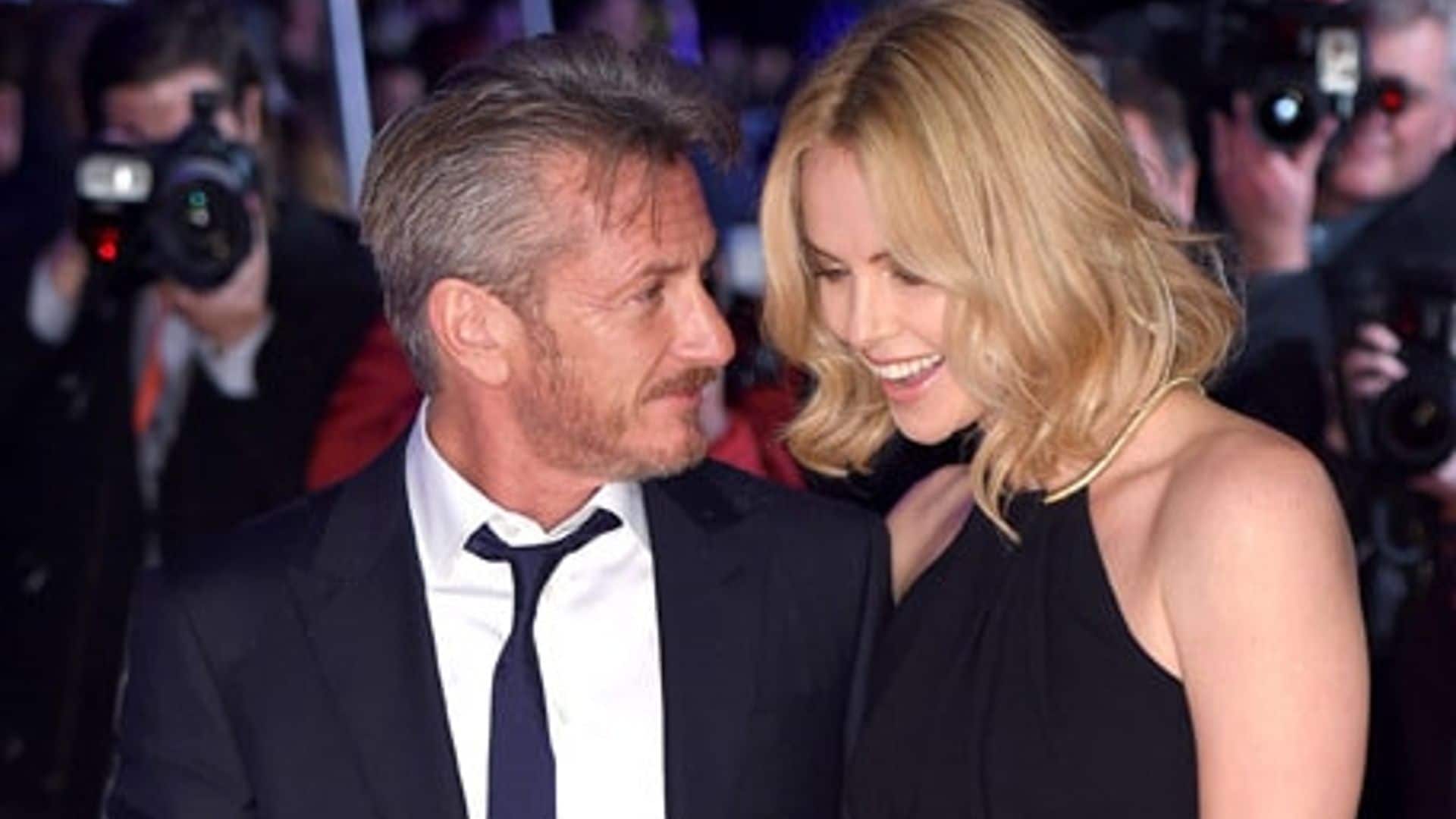 Sean Penn only has eyes for Charlize Theron at U.K. premiere of The Gunman