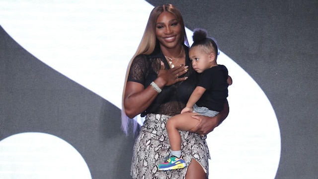 Serena Williams and daughter Alexis Olympia on the NYFW runway