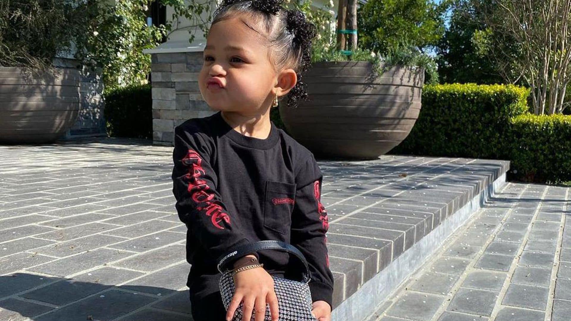 Kylie Jenner’s daughter Stormi debuts Alexander Wang’s diamond-studded handbag